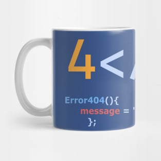 Erorr 404 blue page Mug